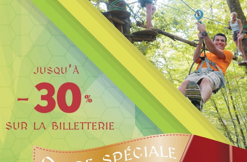  Jusqu’à -30% sur notre billetterie en ligne !